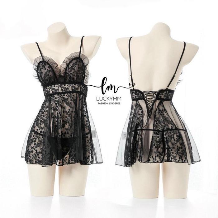 Baju tidur lingerie wanita / Lingerie transparan baju seksi wanita 085