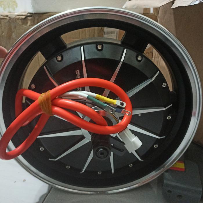 dinamo bldc 17" 48v - 72v 2000w hub motor listrik