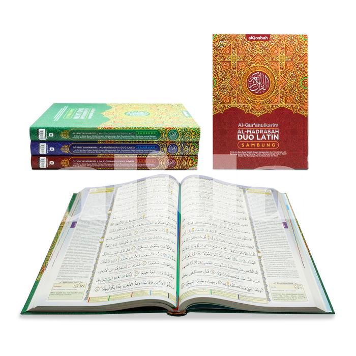Alquran Al-Madrasah Duo Latin Sambung Uk A4 Al-Quran Latin Almadrasah