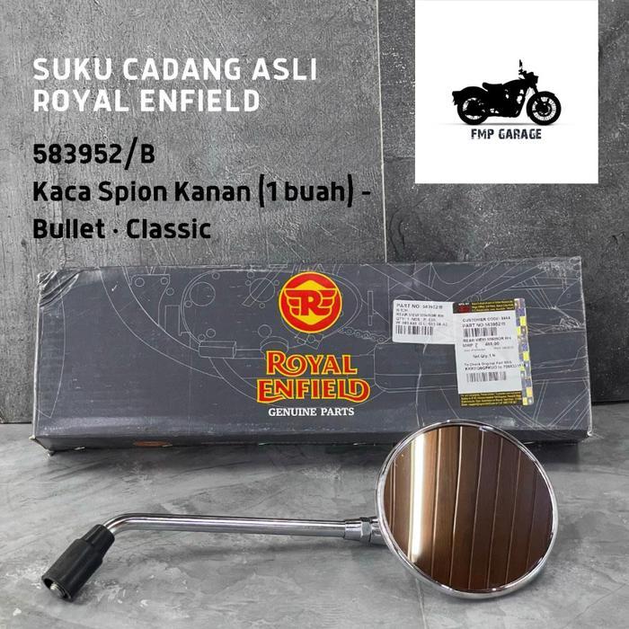 Spion Mirror Chrome Royal Enfield Classic Bullet 350 500 Original