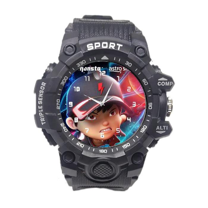 Jam Tangan Anak Boboiboy Halilintar Terbaru Boboiboy Galaxy Boboiboy Air Karakter Kartun Redy Stok
