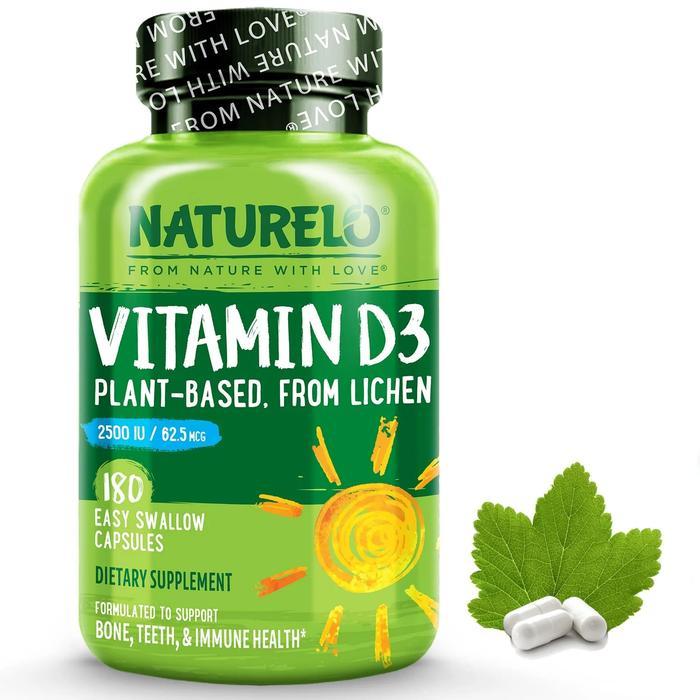 NATURELO - Vegan Vitamin D3 2500 IU - 180 capsules
