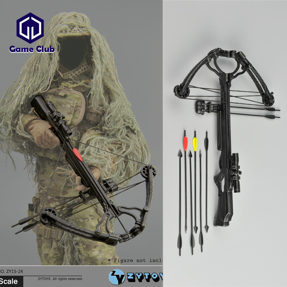 ZYTOYS ZY15-24 1/6 Mini Toys Compound Bow Model Crossbow Gun Bow &