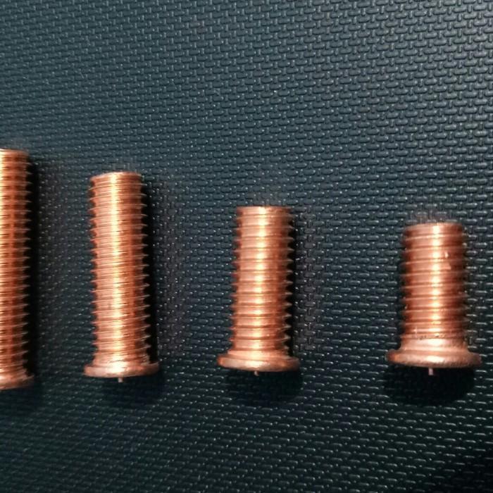 1PACK(100PCS) M6X15 CD STUD WELDING STEEL COPPER PLATED / BAUT LAS TEMBAK BESI DILAPIS TEMBAGA