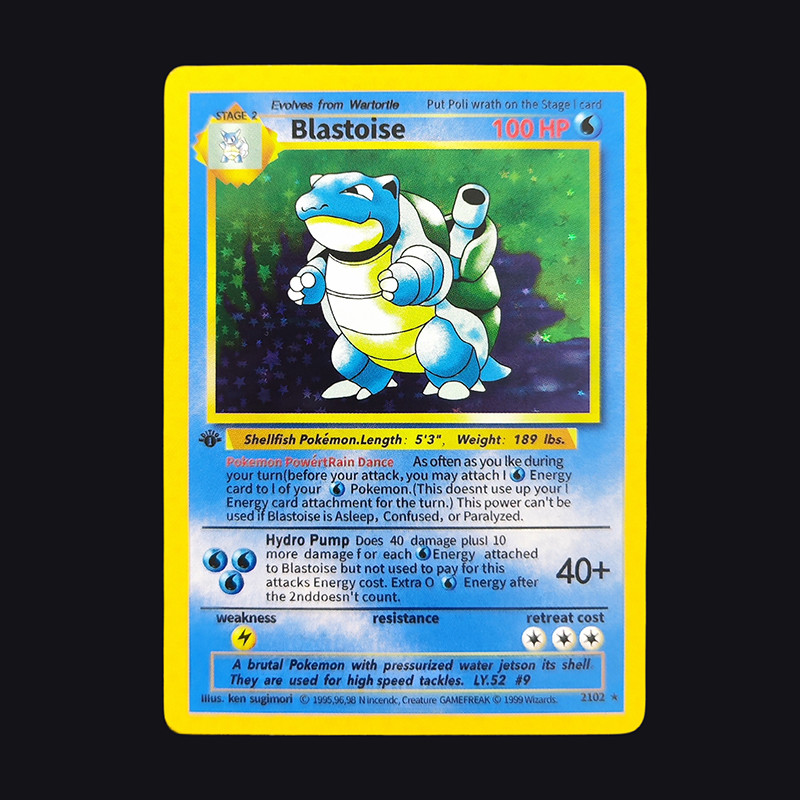 1999 POKEMON English GAME 1ST EDITION Charizard Blastoise Venusaur Holo Anime Game Collection Card