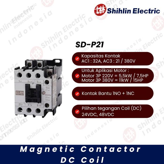 MAGNETIC CONTACTOR SHIHLIN ELECTRIC SD-P21