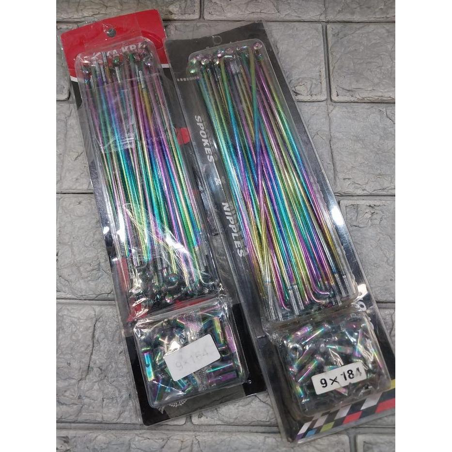 Jari Jari pelangi Rx King Ring 18 Lingkaran Velg 18 Harga Set Sepasang Depan Belakang