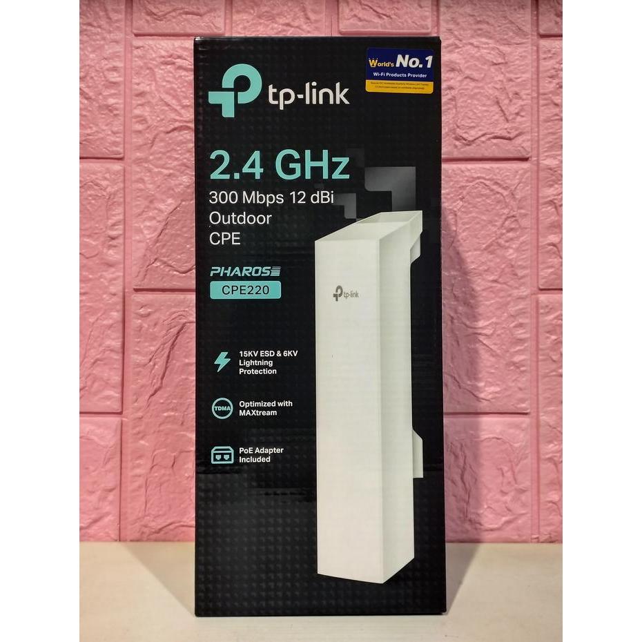 Termurah Tp-Link Cpe220 300Mbps 12Dbi Outdoor Cpe Router Tp Link Pharos Cpe220