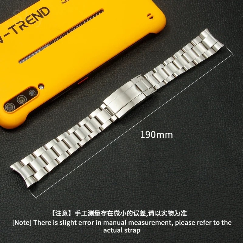 Men's Rust Prevention Waterproof Stainless Steel Watch Strap for Rolex Submariner Type Green Black