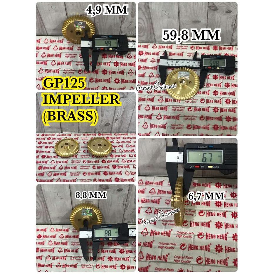GP 125 NAS 125 NASIONAL IMPELLER KUNINGAN BRASS POMPA AIR PANASONIC HEMAT
