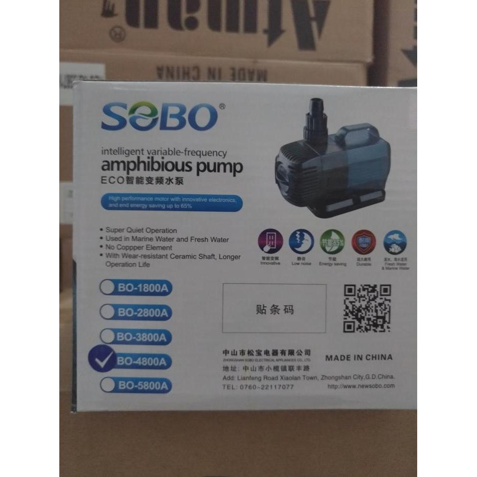 Pompa celup kolam aquarium amphibious pump SOBO BO 4800 A