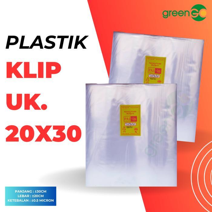 PLASTIK KLIP BESAR 20X30 PLASTIK BARANG PLASTIK MAKANAN PLASTIK PAS-IN