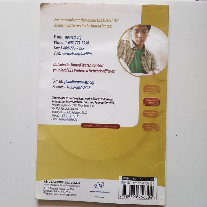 HOT SALE TOEFL ITP PRACTICE TEST VOLUME 1 TERMURAH