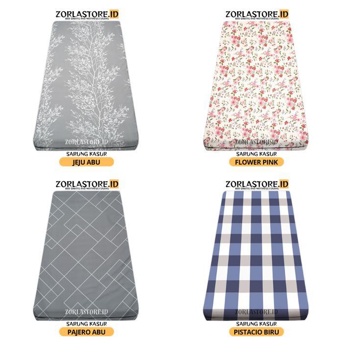 "New" Sarung Kasur Busa Resleting 90x200x10 - Sprei Resleting 90x200x10