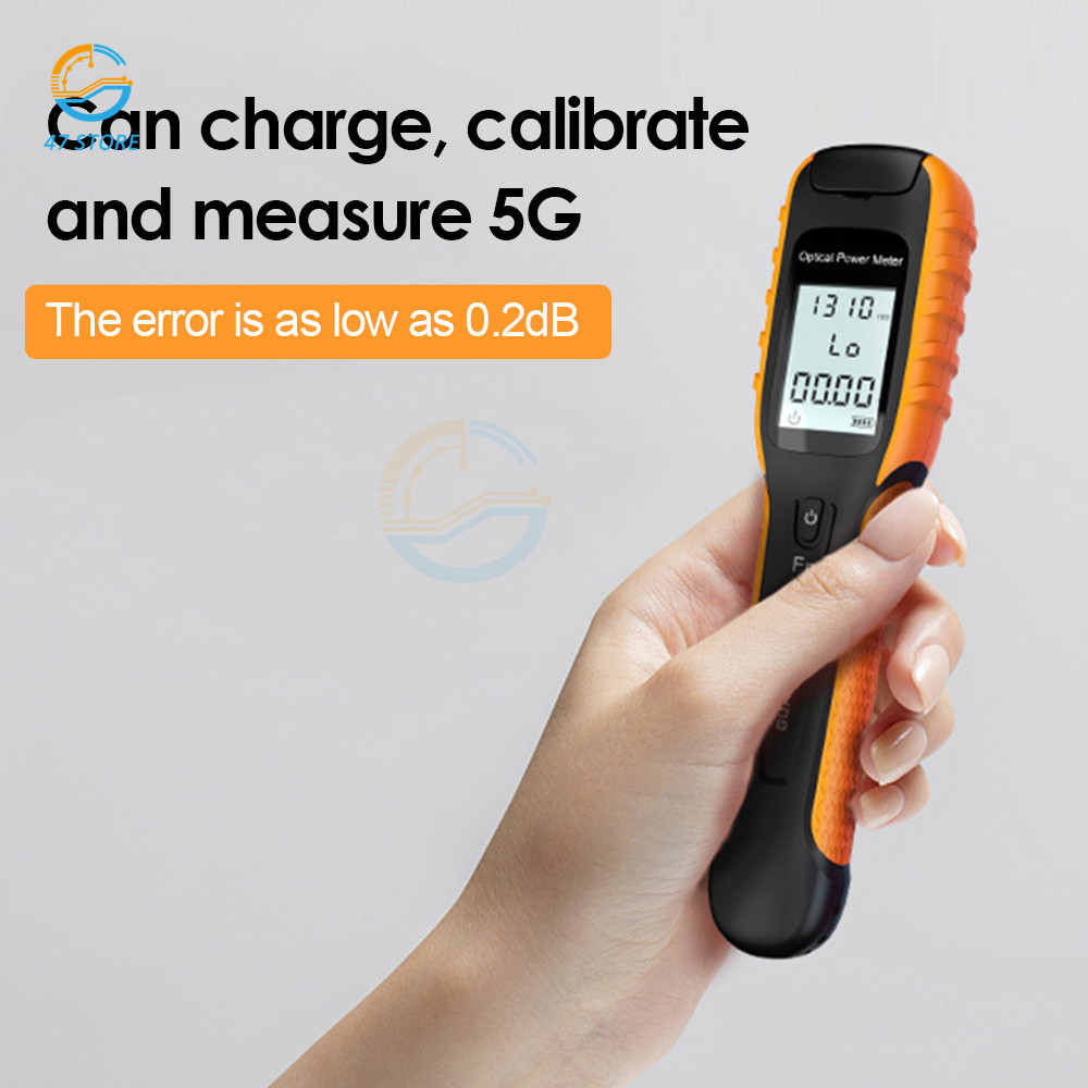 New Optical Power Meter Optical Fiber Tester Charging 5G Special Optical Power Meter 70~+6 Built-in 