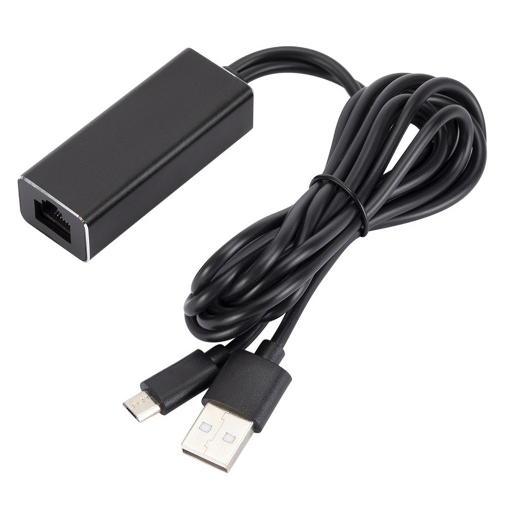 Practical Network Card Adapter Micro USB Power to RJ45 100M Adapter for Chromecast/TV Stick Network 