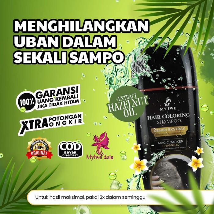 MyIwe Shampo Penghitam Rambut Beruban