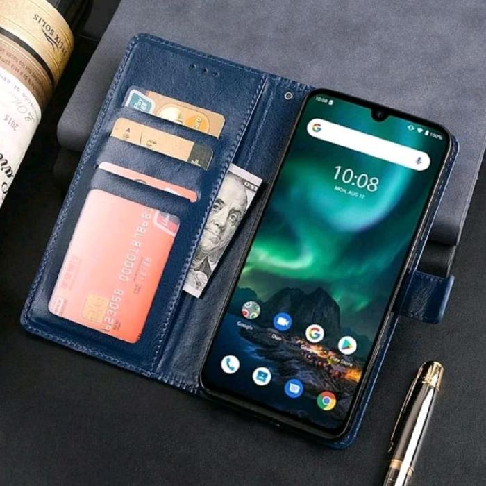 Case Untuk Vivo V2027 Flip Leather Case Premium Flip Wallet Case Kulit Untuk Vivo V2027 Casing