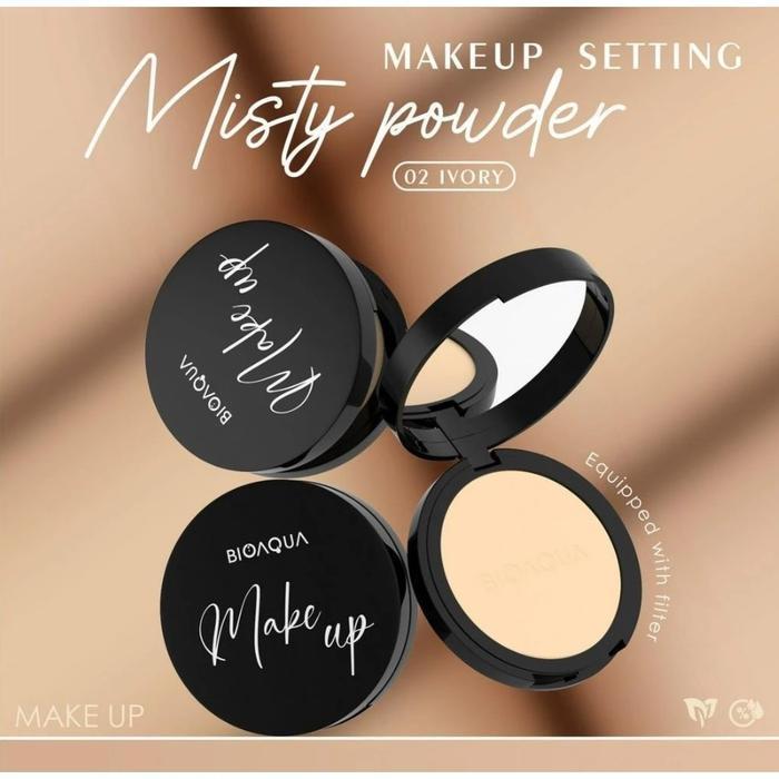 Bedak Terbaru ( BPOM ) Bioaqua Pressed Powder Make up Oil Control Bedak Padat Glowing Tahan Lama
