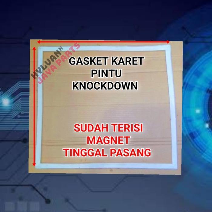 GASKET KARET PINTU KULKAS MINI MIDEA KNOCK DOWN 45 X 44 CM HIGH QUALITY