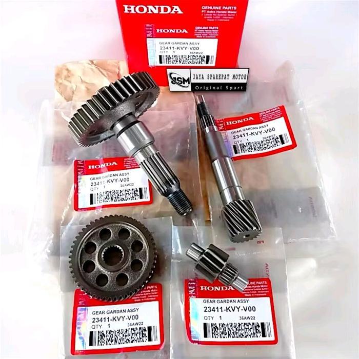 GIGI RASIO SET HONDA BEAT KARBU SCOOPY KARBU SPACY KARBU KVY ORIGINAL AHM
