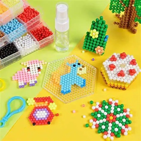 Water Sticky Beads Water Fuse Beads Set 4.5mm Beads DIY Kit Creative Refill Set Magic Water Sticky