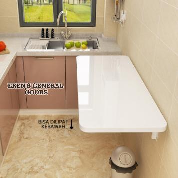 TERMURAH Wall Table / Meja Kayu Lipat Dinding Dengan Engsel Kuat Kokoh Bekualitas