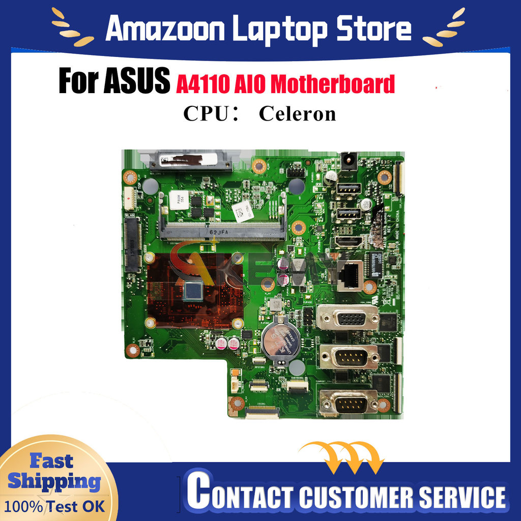 A4110 Laptop Motherboard For ASUS AIO A4110 PRO Mainboard With Celeron CPU 100% tests OK fast