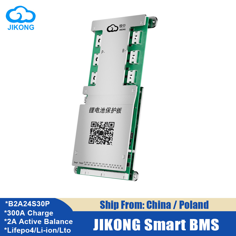 JIKONG JKBMS Active Balance BMS 3S 4S 5S 6S 7S 8S 12V 24V 100A-300A Smart BMS for Li-ion Lifepo4 Lto
