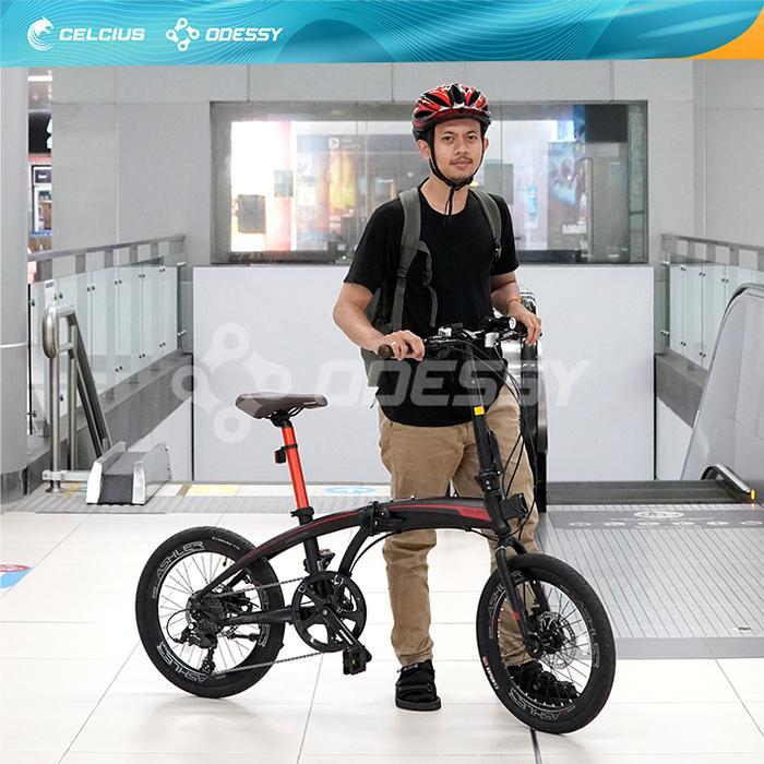 SEPEDA LIPAT ODESSY ASHLER - 9 SPEED - grey