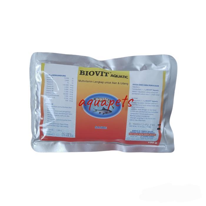 Sale- Biovit Aquatic Sanbe Multivitamin Ikan Dan Udang 100Gr