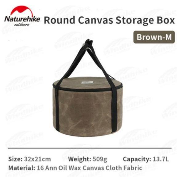 Naturehiike Sport - Storage Bag Canvas Bulat Nh20Pj129 Tas Peralatan Camping