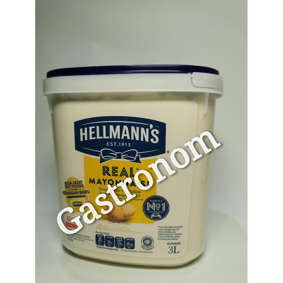 Baru Mayonnaise Hellmann's 3 Ltr / Mayonnaise / Mayones