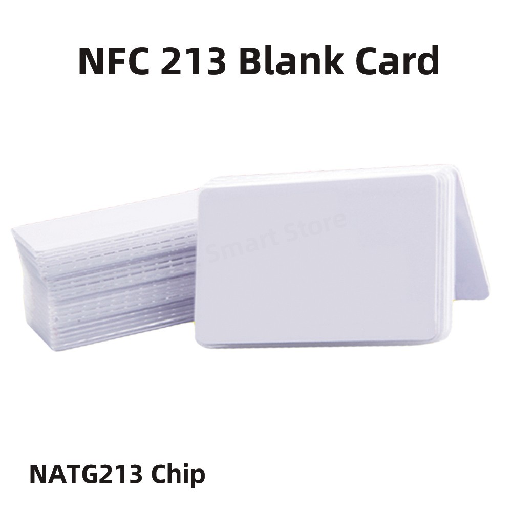 10/50pcs NFC Ntag216 Ntag215 Ntag213 White Card TAG ISO14443A RFID Cards Ntag 213 Chip for all NFC