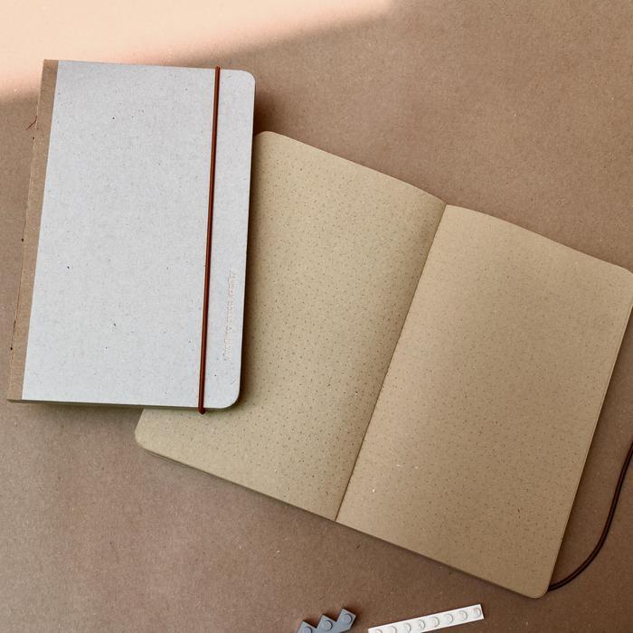 Rubble Book RAW Figure Notes - Recycled Notebook - Medium Size