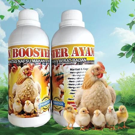VITAMIN BOOSTER AYAM - Probiotik Ayam Penggemuk Ayam Kampung Petelur Vitamin Ayam Cepat Besar Gemuk