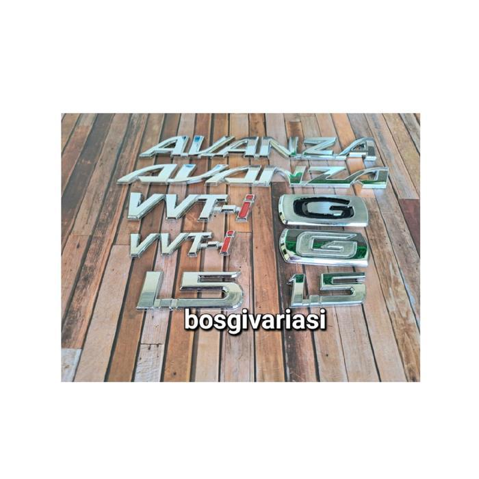 "New" emblem avanza G vvti 1.5 / emblem avanza old / emblem avanza new Toyota avanza / emblem vvti G