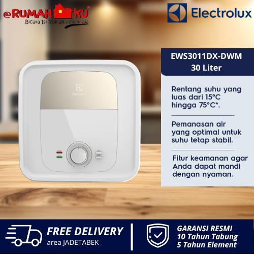 ELECTROLUX Pemanas Air Tabung EWS301DX-DWM 30 Liter EWS 301 DXDWM Water Heater dengan 3 Pilihan Watt