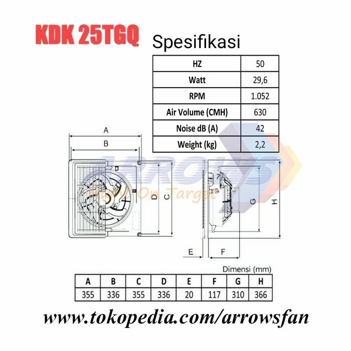 Exhaust Plafon Kdk 10 Inch Exhaust Ceiling Kdk 25Tgq Exhaust Kdk 25Tgq Terjamin
