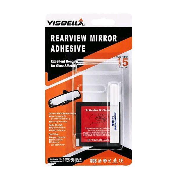 "New" Visbella Car Rearview Mirror Adhesive Lem Spion Tengah Mobil (Kaca & Logam)