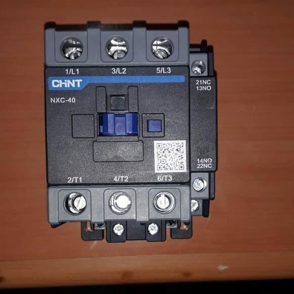 Kontaktor / Contactor Tipe Nxc-40 / Nxc40 400V 3P 60A 18.5Kw Chint Diskon