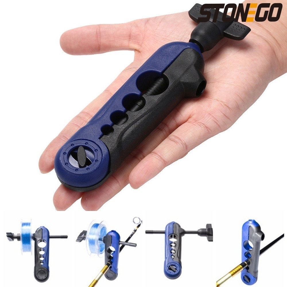 FLYSAND Mini Portable Fishing Line Spooler Adjustable for Various Sizes Fishing Rod Bobbin Reel Wind