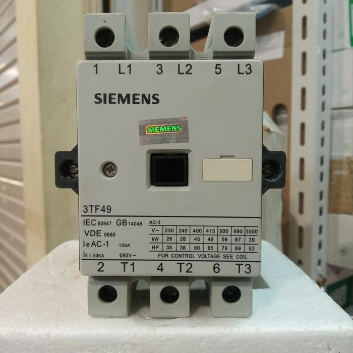 KONTAKTOR SIEMENS 3TF49 100A 220V 48V 110V 380V