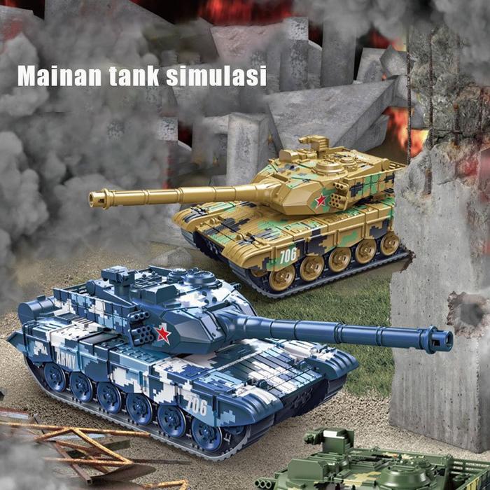 Pikyo Mainan Tank Mainan Model Kit Tank Mainan Perang Perangan Mainan/Mainan Helikopter Mainan