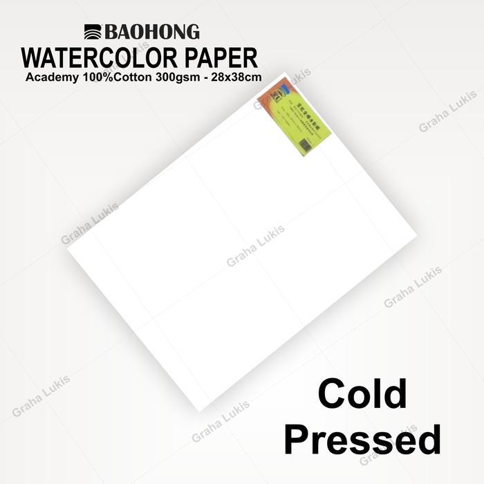 Baohong Academy Watercolor Paper 28x38cm 200gsm/300gsm 100% cotton
