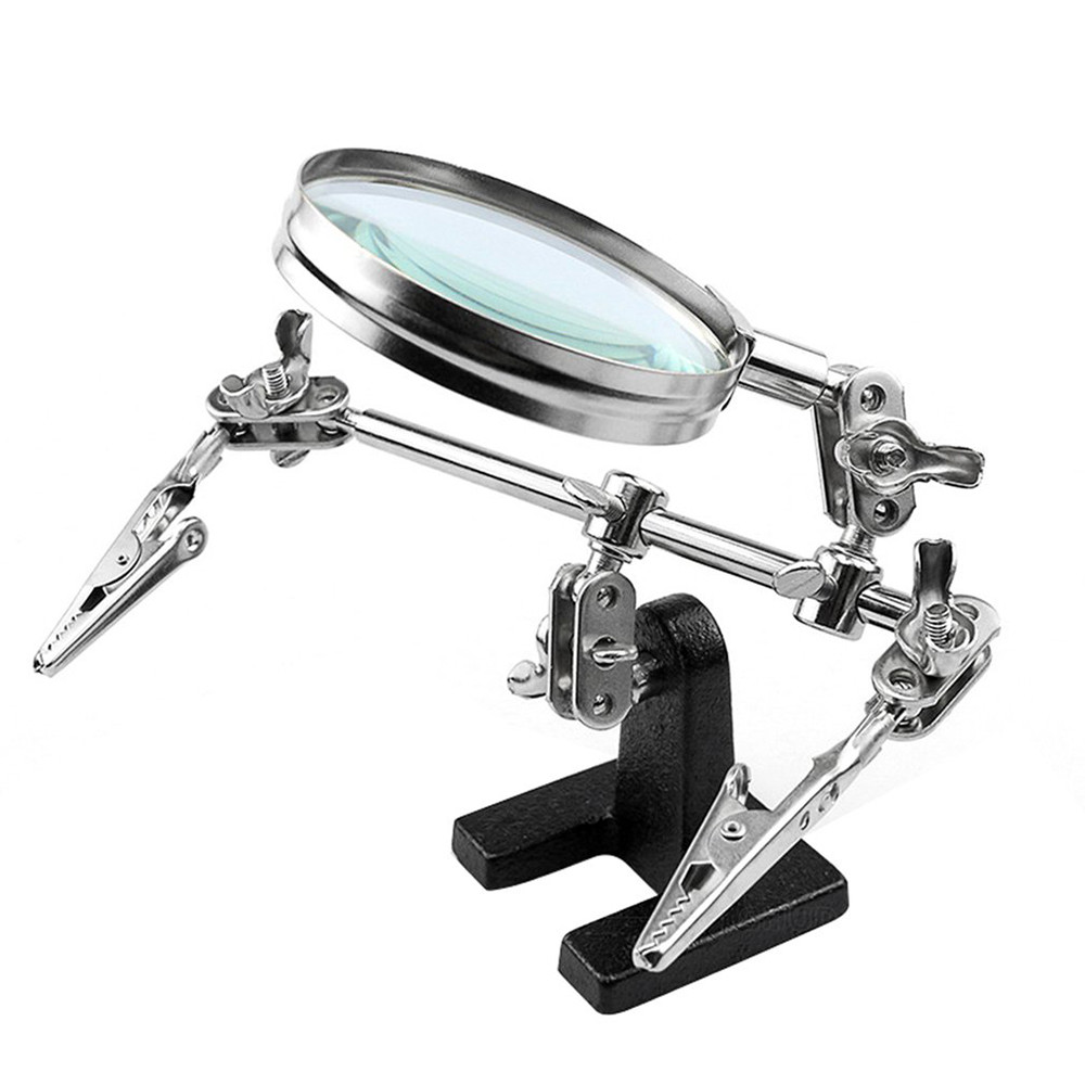 5X Magnifier Lens Auxiliary Clamp Magnifier Desktop Magnifier Welding Repair Tools