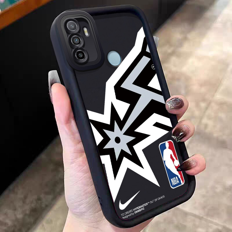 Casing Hp untuk OPPO A53 A53s A32 A33 2020 A11s Case Basketball Star Motif Kasing silikon Cesing Sof
