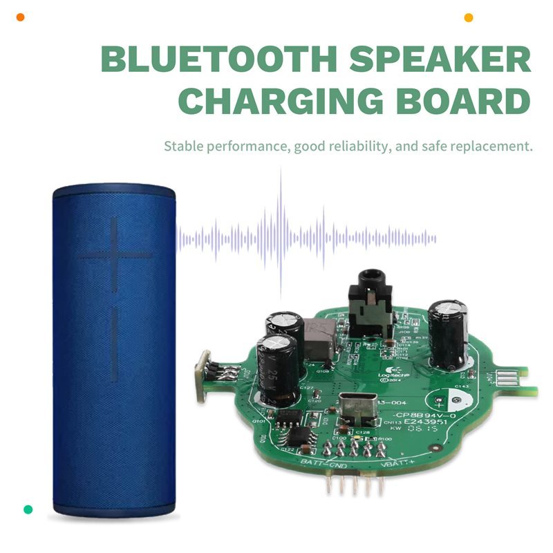 HJ-Replacement Micro USB Port Jack For UE Megaboom 1 (S-00147) Boom 2 (S-00151) Power Board For