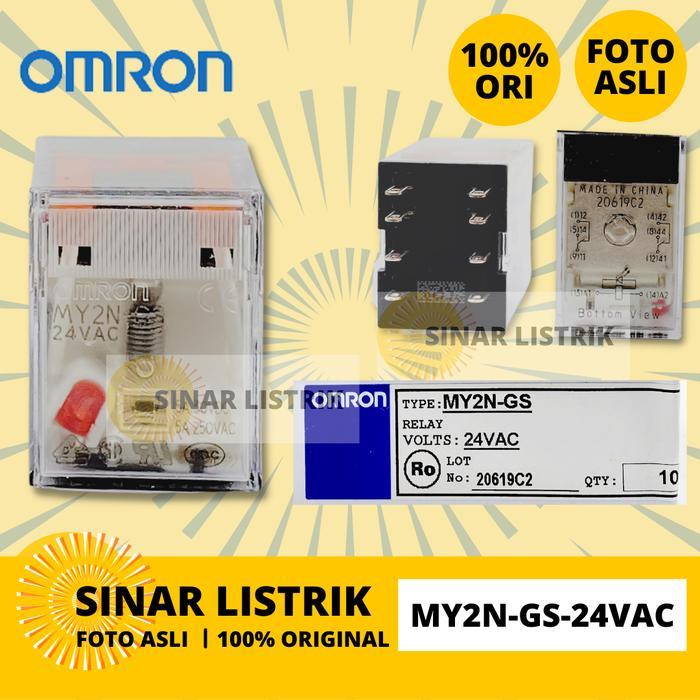 OMRON RELAY MY2N-GS-24VAC MY2N GS 24VAC 8PIN ASLI