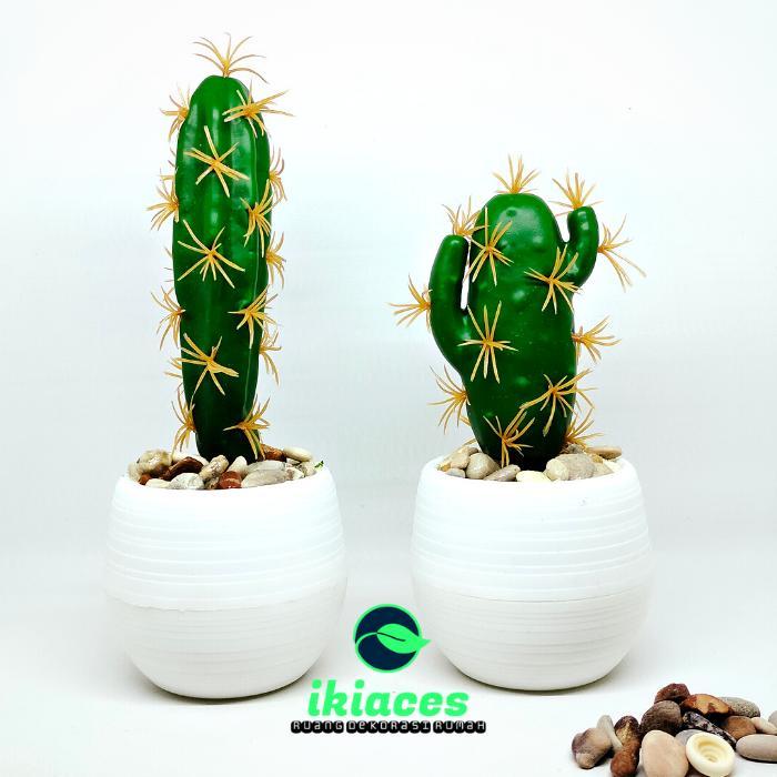Kaktus Sukulen Mini Kaktus Plastik Kaktus Pot Artificial Bunga Plastik Ready